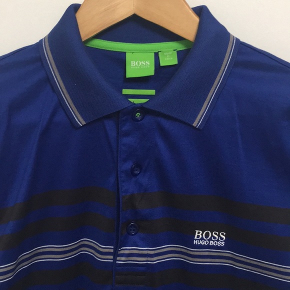 hugo boss striped polo